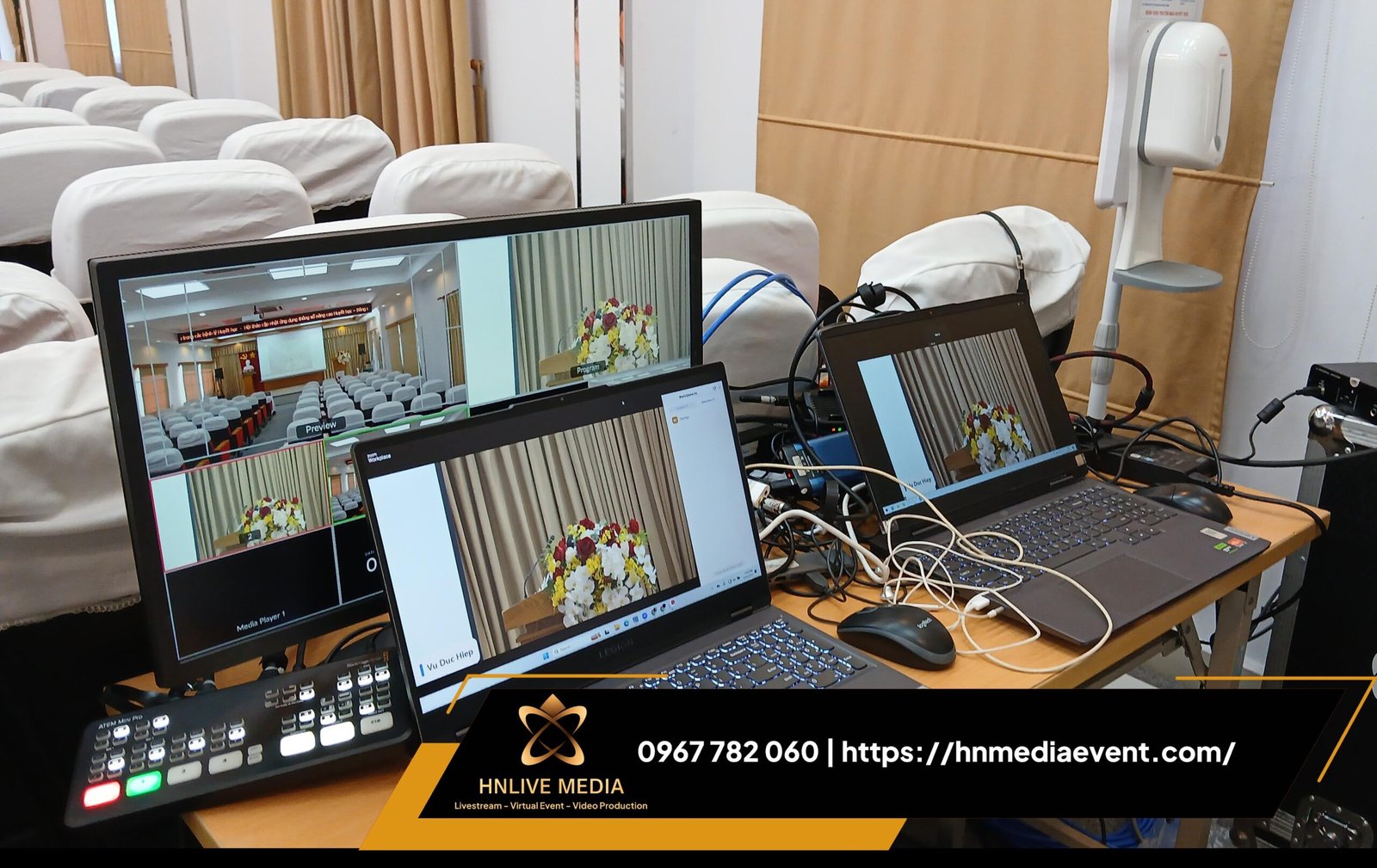 Livestream Dịch Vụ Hội Thảo Trực Tuyến Full HD - HNLive Media